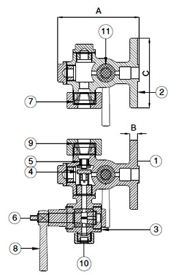 SIGHT GLASS IRON Gauge GLASS